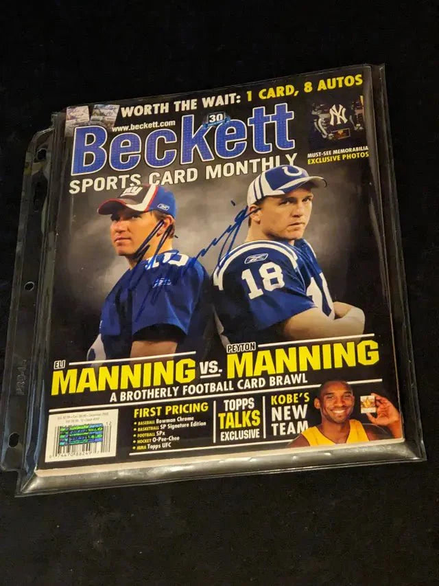 Eli Manning Autographed Price Guide Magazine with coa (Online Order Only)