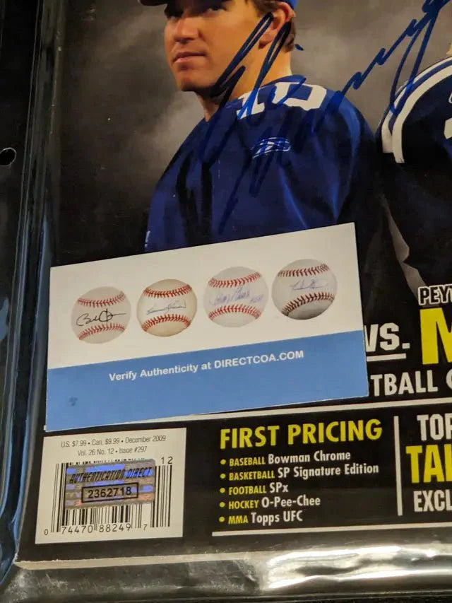 Eli Manning Autographed Price Guide Magazine with coa (Online Order Only)