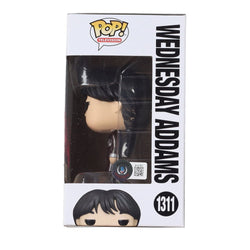 Emma Myers Signed "Wednesday" #1311 Wednesday Addams Funko Pop! Vinyl Figure (Beckett) (Online Order Only)