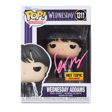 Emma Myers Signed "Wednesday" #1311 Wednesday Addams Funko Pop! Vinyl Figure (Beckett) (Online Order Only)
