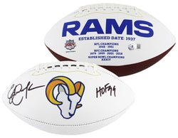 Eric Dickerson Signed Rams Logo Football Inscribed "HOF 99" (Beckett) (Online Order Only)