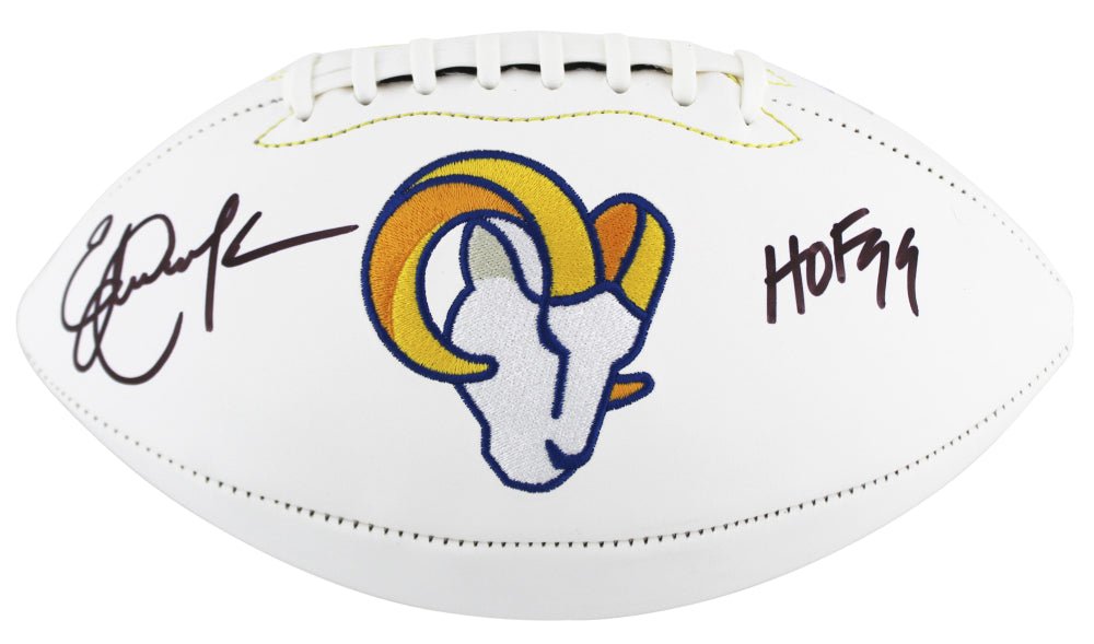 Eric Dickerson Signed Rams Logo Football Inscribed "HOF 99" (Beckett) (Online Order Only)