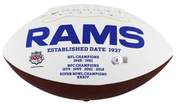 Eric Dickerson Signed Rams Logo Football Inscribed "HOF 99" (Beckett) (Online Order Only)