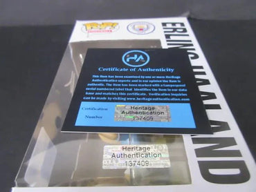 Erling Haaland Signed Funko Pop #60 Manchester City Heritage COA (Online Order Only)