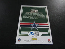 Ezekiel Elliott Signed Trading Card NFL Panini FSG COA (Online Order Only)