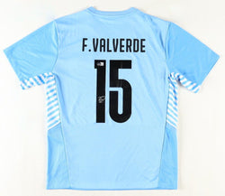 Federico Valverde Signed Jersey (Beckett) Uruguay National Football Team (Online Order Only)