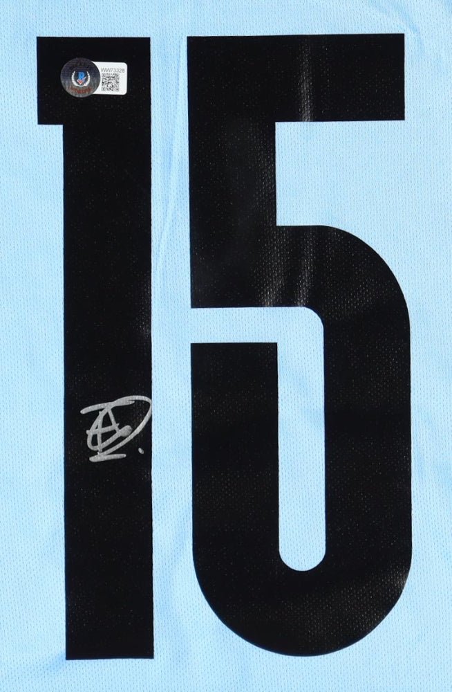 Federico Valverde Signed Jersey (Beckett) Uruguay National Football Team (Online Order Only)