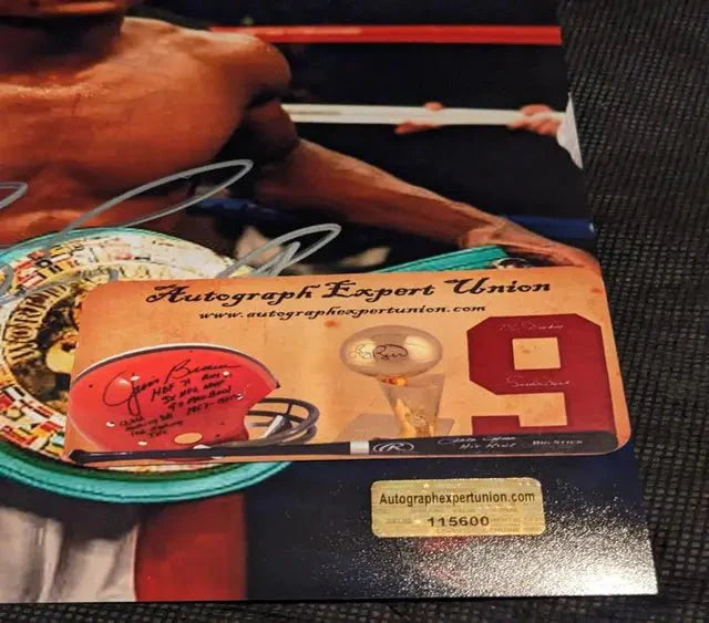 Floyd Mayweather autographed 8x10 photo with COA 115600 Champion Belt (Online Order Only)