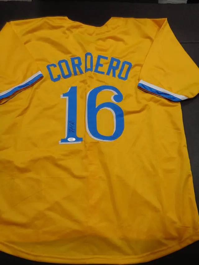 Franchy Cordero Boston Red Sox Autographed Custom Baseball Style Jersey JSA w coa (Online Order Only)