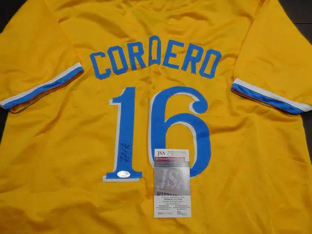 Franchy Cordero Boston Red Sox Autographed Custom Baseball Style Jersey JSA w coa (Online Order Only)