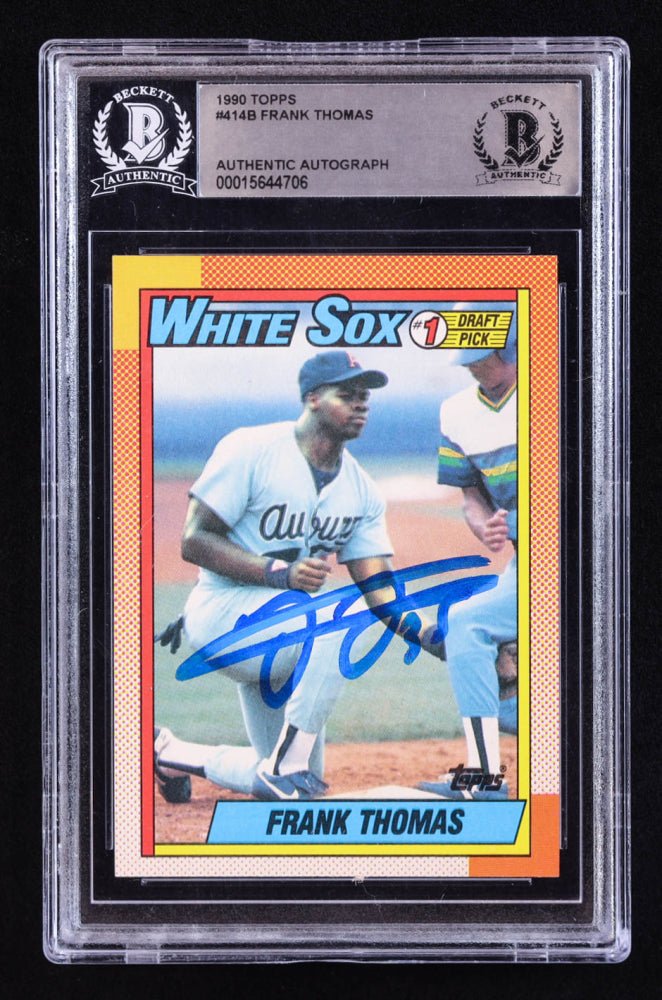 Frank Thomas Signed 1990 Topps #414B RC (BGS) Rookie Card (Online Order Only)