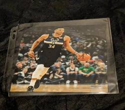 Giannis Antetokounmpo Milwaukee Bucks autographed 8x10 photo with coa (Online Order Only)
