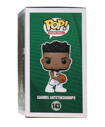 Giannis Antetokounmpo Signed Bucks #143 Funko Pop! Vinyl Figure (JSA) JSA Witnessed (Online Order Only)