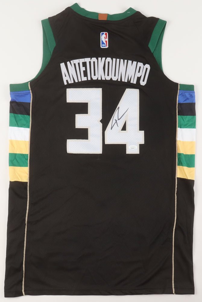 Giannis Antetokounmpo Signed Jersey (JSA) (Online Order Only)