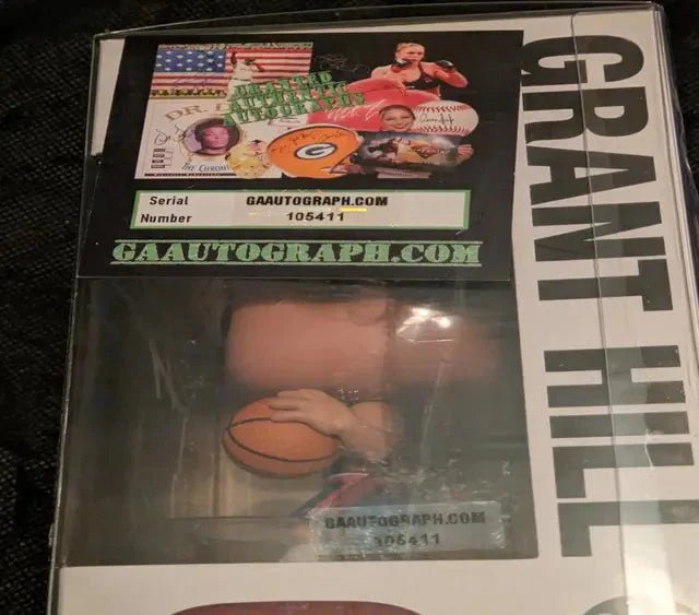 Grant Hill Signed Funko Pop NBA Legends Detroit Pistons Grant Hill #196 (Rookie Season) 105411 (Online Order Only)