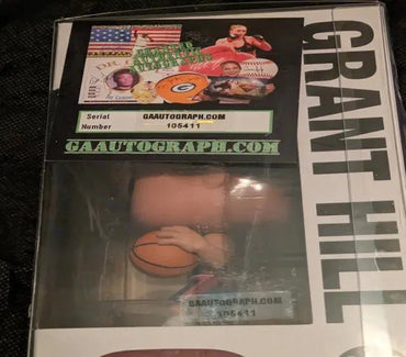 Grant Hill Signed Funko Pop NBA Legends Detroit Pistons Grant Hill #196 (Rookie Season) 105411 (Online Order Only)