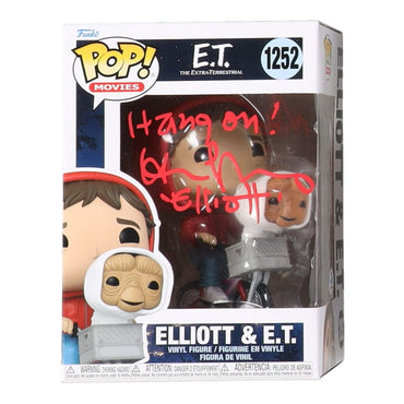Henry Thomas Signed "E.T." #1252 Elliott & E.T. Funko Pop! Vinyl Figure Inscribed "Hang On!" & "Elliott" (AutographCOA) (Online Order Only)