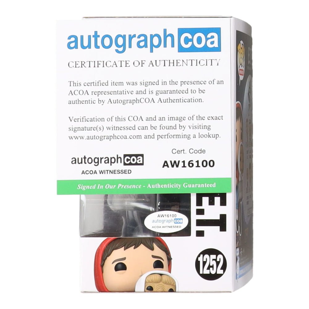 Henry Thomas Signed "E.T." #1252 Elliott & E.T. Funko Pop! Vinyl Figure Inscribed "Hang On!" & "Elliott" (AutographCOA) (Online Order Only)