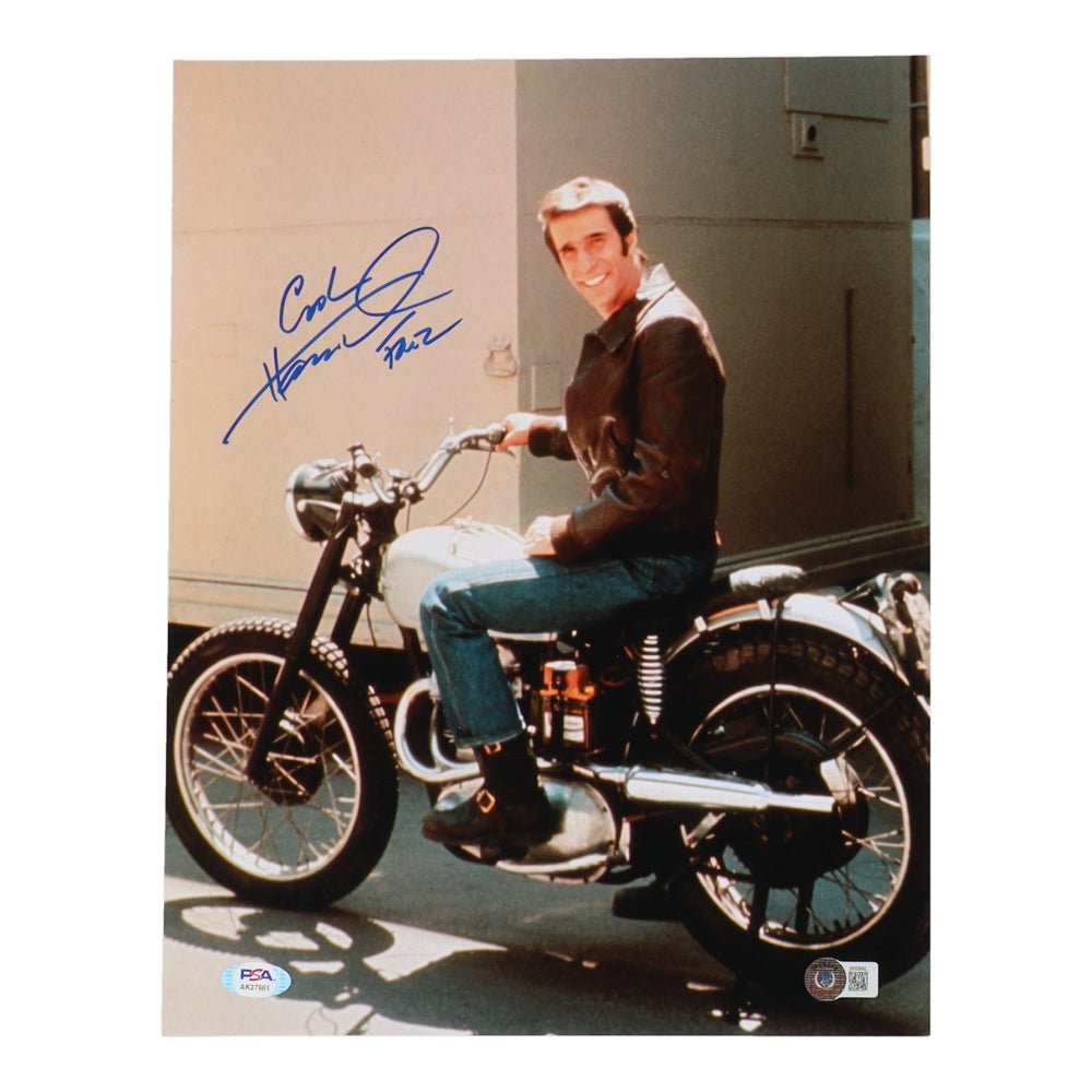 Henry Winkler Signed "Happy Days" 11x14 Photo Inscribed "Fonz" & "Cool" (Beckett) (Online Order Only)