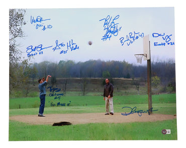 "Hoosiers" 16x20 Photo Signed By (8) With David Anspaugh, Wade Schenck, Brad Boyle, Steve Hollar (Beckett) (Online Order Only)