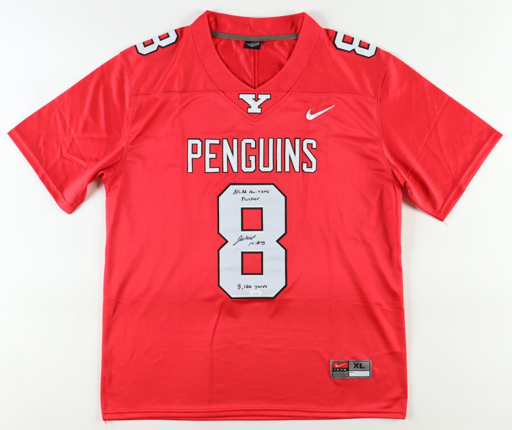 Jaleel McLaughlin Signed Jersey Inscribed "NCAA All-Time Rusher" & "8,166 Yards" (JSA) Youngstown State Penguins (Online Order Only)
