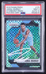 Jamal Murray Signed 2016-17 Panini Prizm Prizms Starburst #175 RC (PSA 9 | Autograph Grade 10) (Online Order Only)