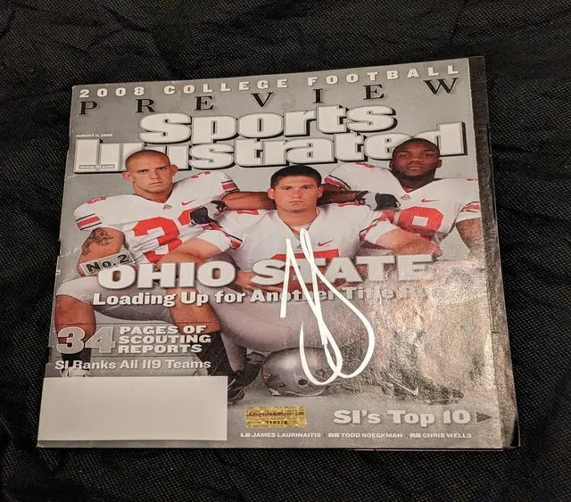 James Laurinaitis Auto Signed Sports Illustrated Magazine with coa (Online Order Only)