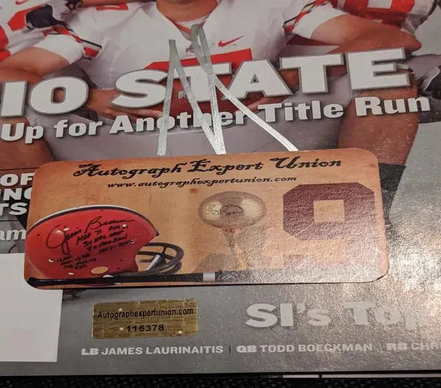 James Laurinaitis Auto Signed Sports Illustrated Magazine with coa (Online Order Only)