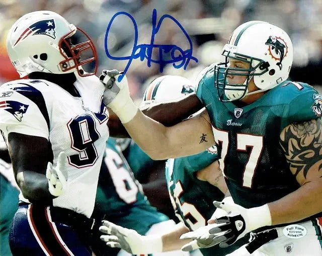 Jarvis Green New England Patriots Autographed 8x10 Photo Full Time coa (Online Order Only)