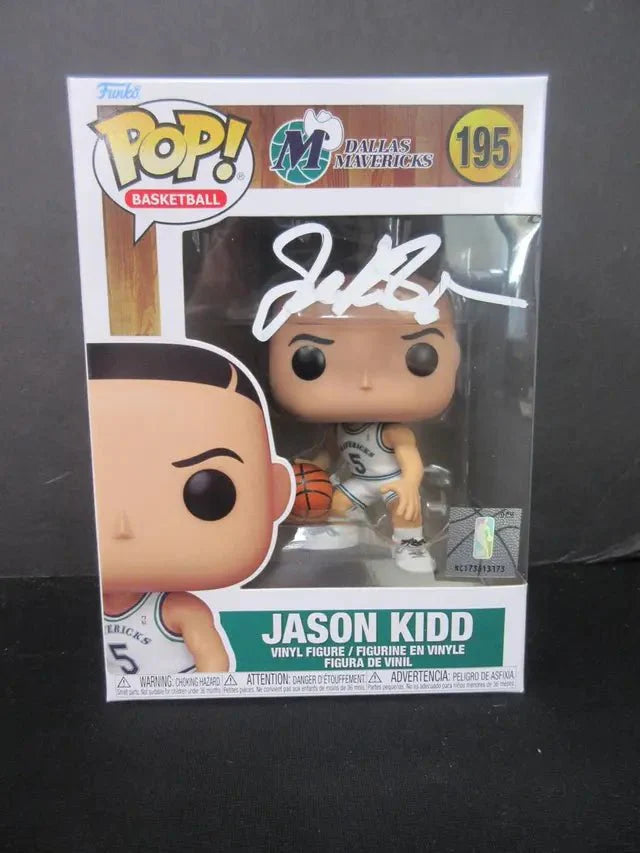 Jason Kidd Dallas Mavericks #195 Signed Funko Pop GAA COA (Online Order Only)