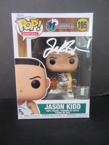 Jason Kidd Dallas Mavericks #195 Signed Funko Pop GAA COA (Online Order Only)