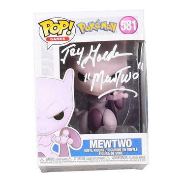 Jay Goede Signed "Pokemon" #581 Mewtwo Funko Pop! Vinyl Figure Inscribed "Mewtwo" (JSA) (Online Order Only)