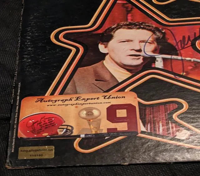 Jerry Lee Lewis autographed album "Live at the International, Las Vegas"  with coa 115160 with record (Online Order Only)