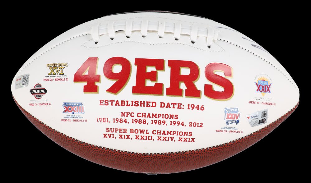 Jimmy Garoppolo Signed 49ers Logo Football (Fanatics & TriStar) (Online Order Only)