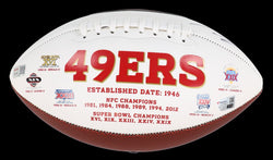 Jimmy Garoppolo Signed 49ers Logo Football (Fanatics & TriStar) (Online Order Only)
