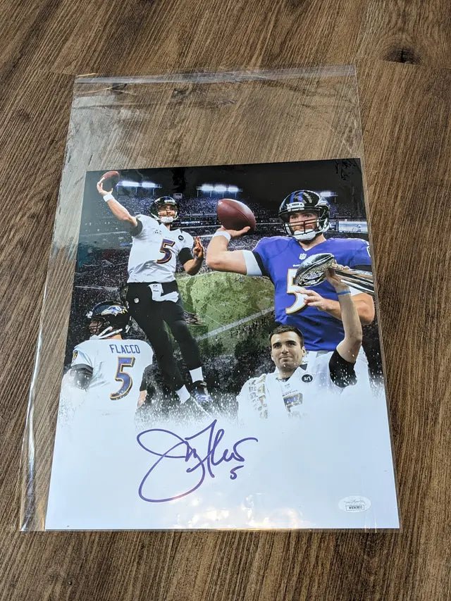 Joe Flacco 11x14 autographed photo with JSA COA (Online Order Only)