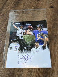 Joe Flacco 11x14 autographed photo with JSA COA (Online Order Only)