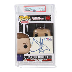 John Cena Signed Cut with "Fast & Furious" #1079 Jakob Toretto Funko Pop! Vinyl Figure (PSA) (Online Order Only)