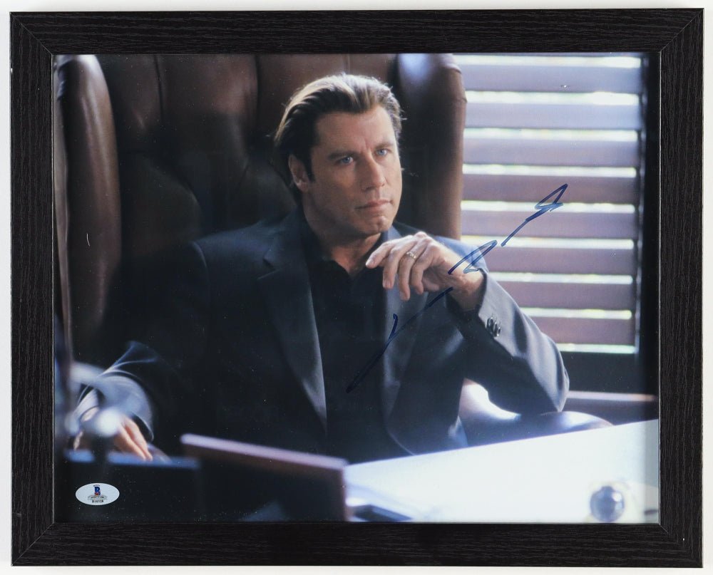 John Travolta Signed "The Punisher" Custom Framed Photo (Beckett) (Online Order Only)
