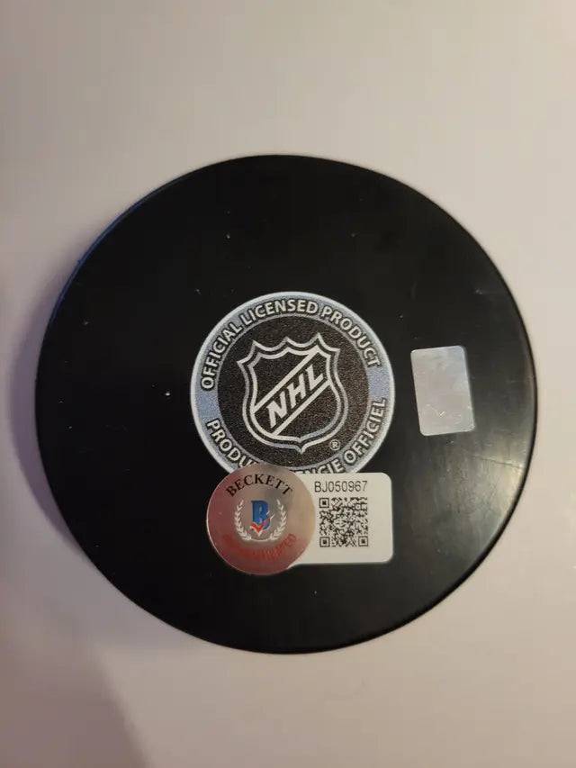 Joseph Blandisi New Jersey Devils Autographed Hockey Puck Beckett Hologram (Online Order Only)