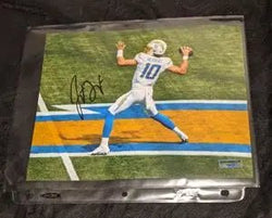 Justin Herbert autographed 8x10 photo with COA (Online Order Only)