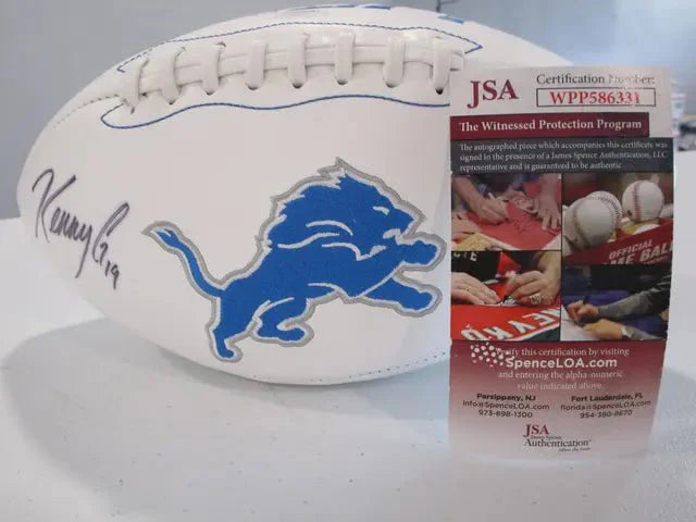 Kenny Golladay of the Detroit Lions signed autographed logo football JSA COA 331 (Online Order Only)