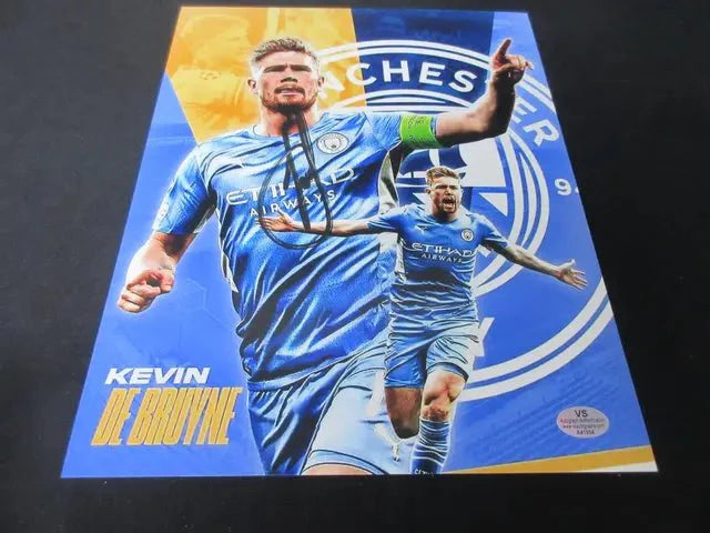 Kevin De Bruyne Manchester City Signed 8x10 Photo VSA COA (Online Order Only)