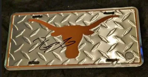 Kevin Durrant Signed License Plate with coa 125739 (Online Order Only)
