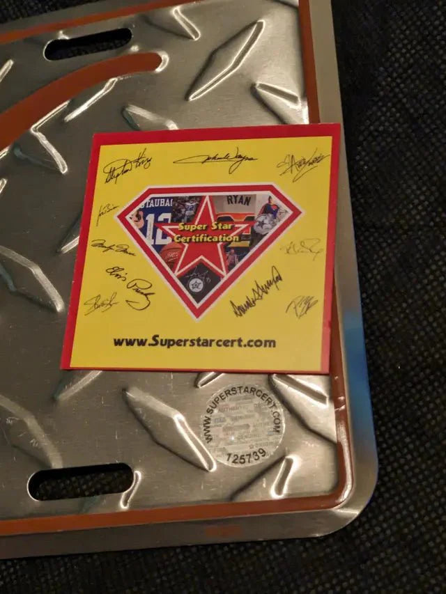 Kevin Durrant Signed License Plate with coa 125739 (Online Order Only)