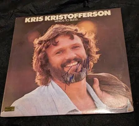Kris Krostofferson Auto Signed Record Album with coa 115155 (Online Order Only)