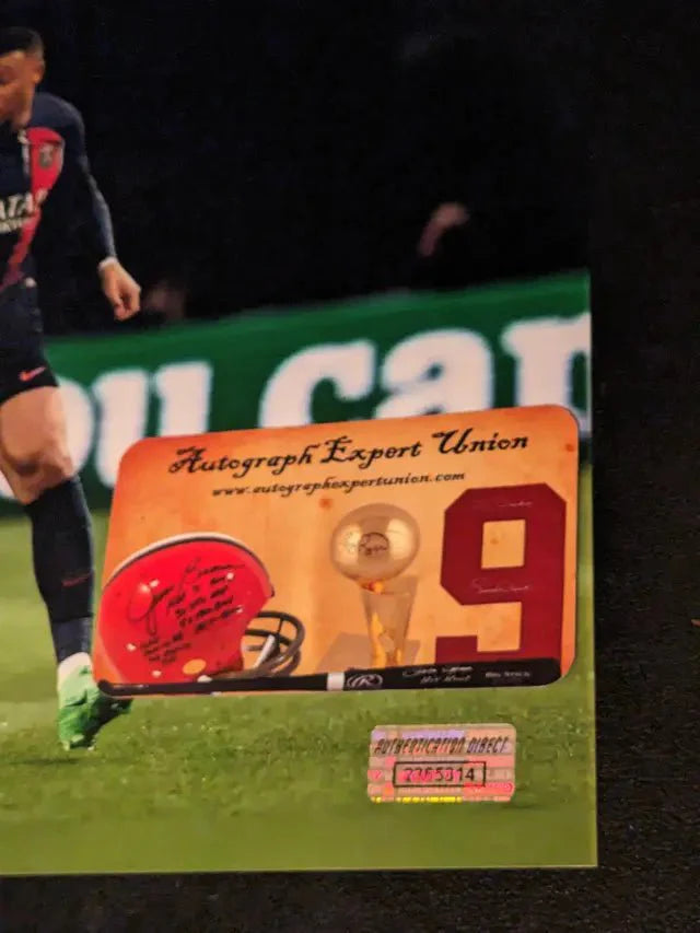 Kylian Mbappe paris autograph 8x10 photo with coa (Online Order Only)