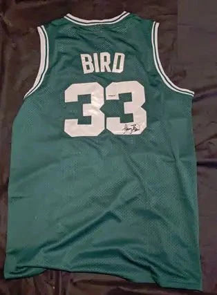 Larry Bird autographed jersey with coa (Online Order Only)