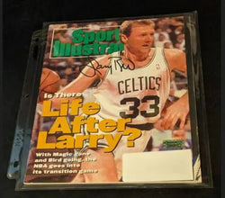 Larry Bird Autographed sports illustrated magazine with coa (Online Order Only)