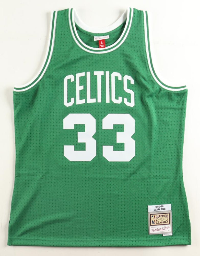 Larry Bird, Kevin McHale & Robert Parrish Signed Celtics Jersey (JSA, New England Picture & Bird) Boston Celtics (Online Order Only)